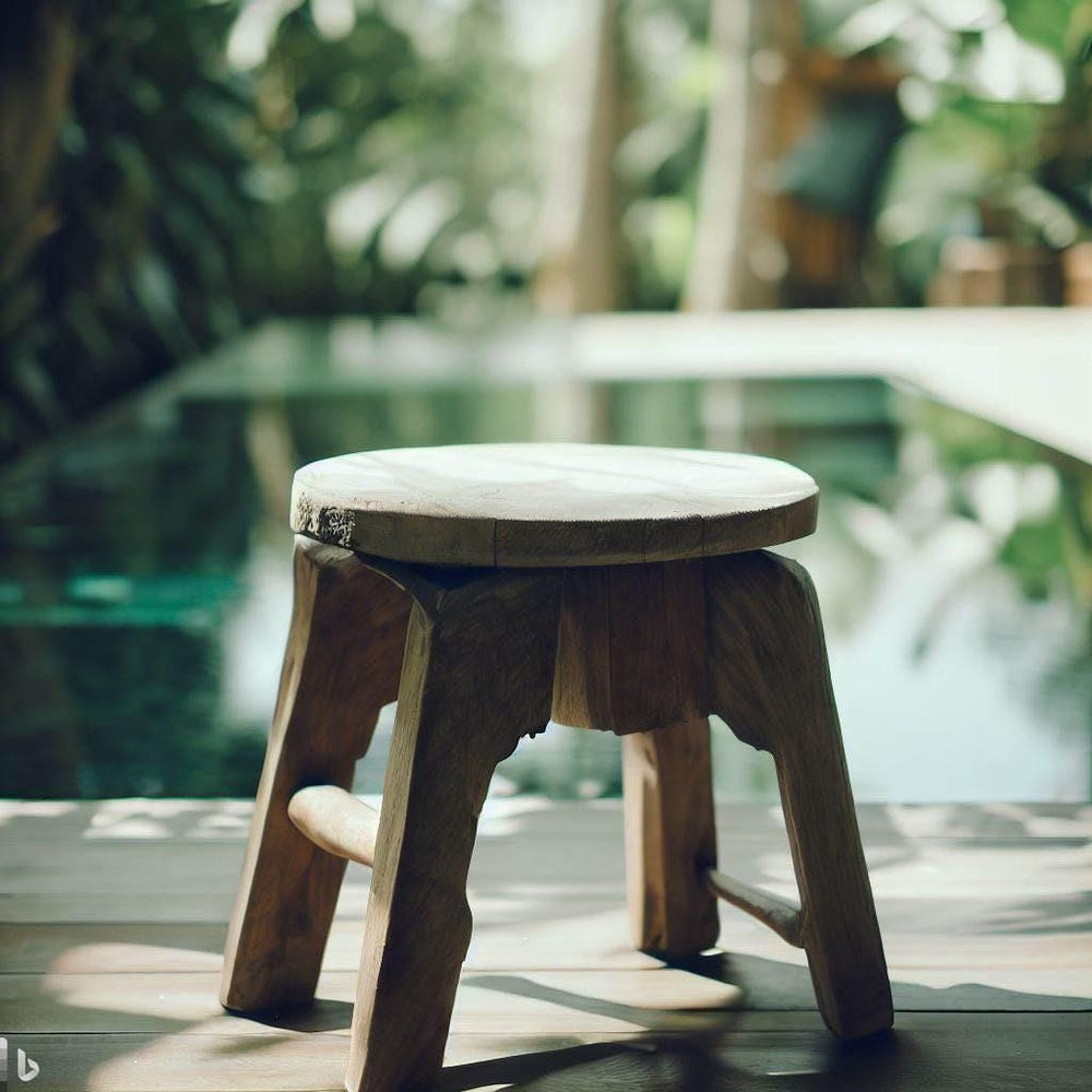 Wooden stool / side table / plant stool / handmade stool / stool round / stool / Made to order / natural wood / gift idea - Image 2