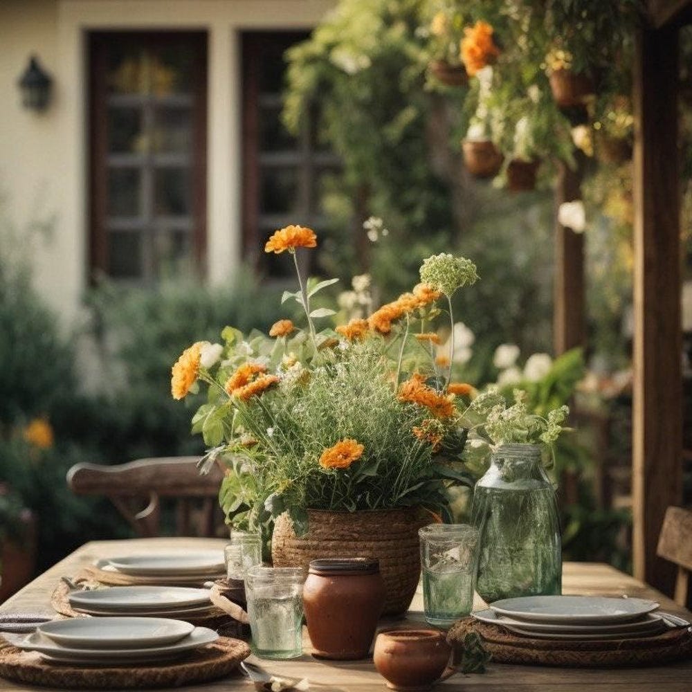 patio table / outdoor table / solid wood table / old wood table / garden table / solid wood / upcycling / real wood table / bar table - Image 5