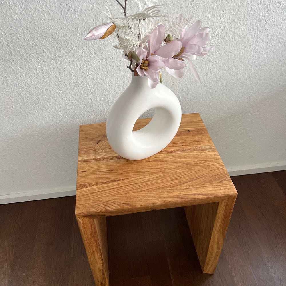 Wooden stool / side table / plant stool / handmade stool / stool / seat stool / bedside table / natural wood / gift idea - Image 2
