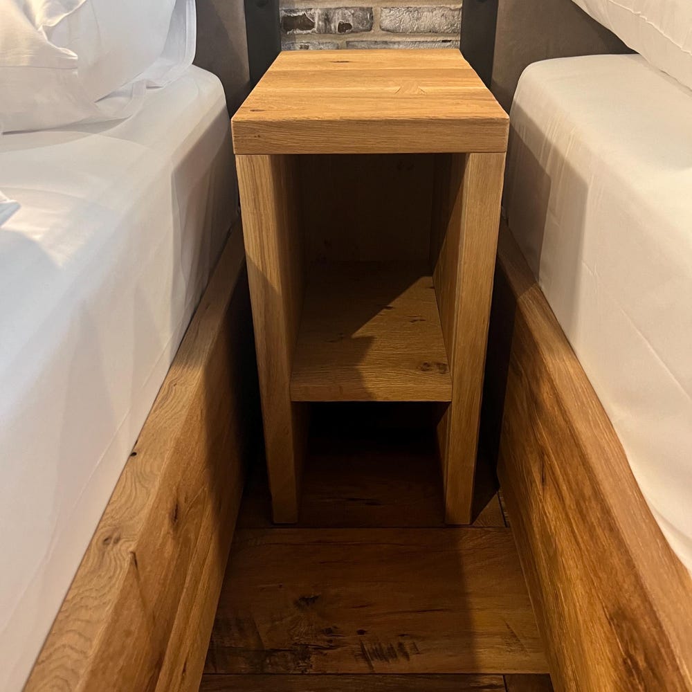 Real wood bedside table / side table / plant stool / handmade stool / bed table - Image 5