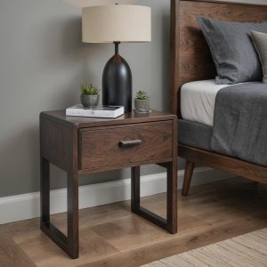 il_1000x1000.6868834213_i3xw.jpg Real wood bedside table / nightstand / side table / bedroom dresser / bedroom furniture / bed side table / walnut bedside table