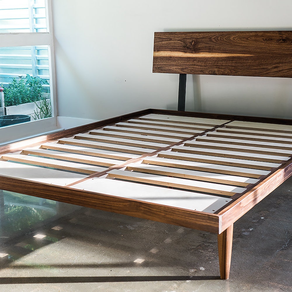The Western Bed Mid Century Modern Style Platform Bed (Available with Storage) - Image 4